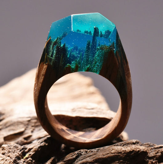 Secret clearance wood ring